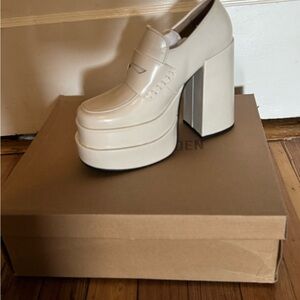 Steve Madden Cream Platform Shoes